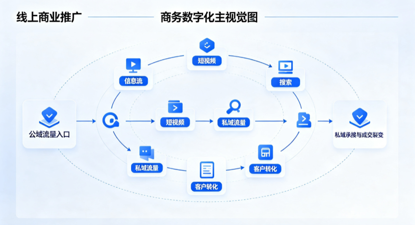 蓝山县线上商业推广怎么做？全域流量闭环搭建与低成本转化实战指南